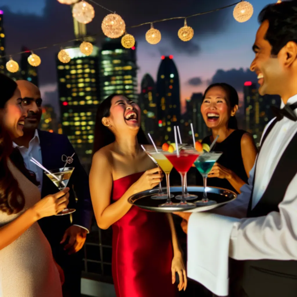 Cocktail op het dak