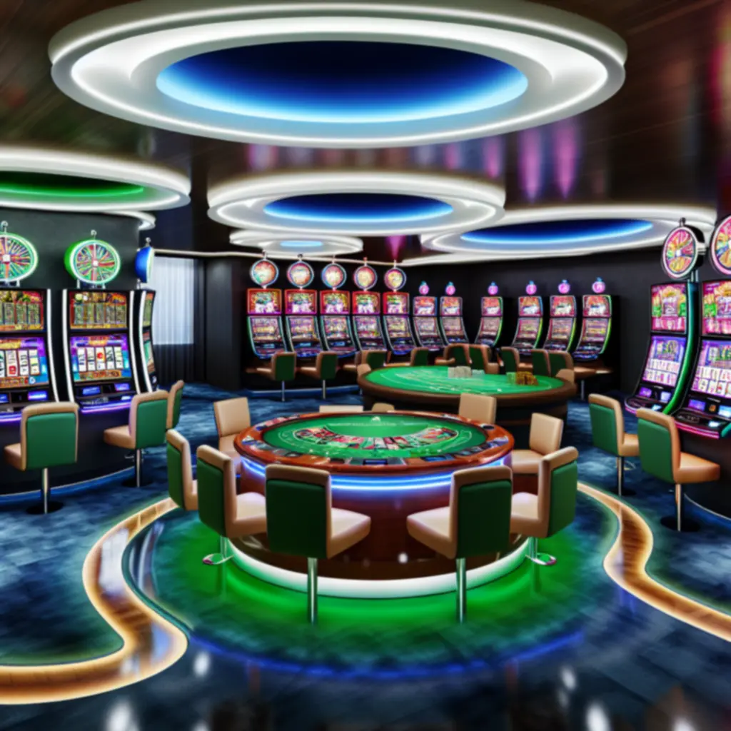 Selectie van moderne slots en speeltafels