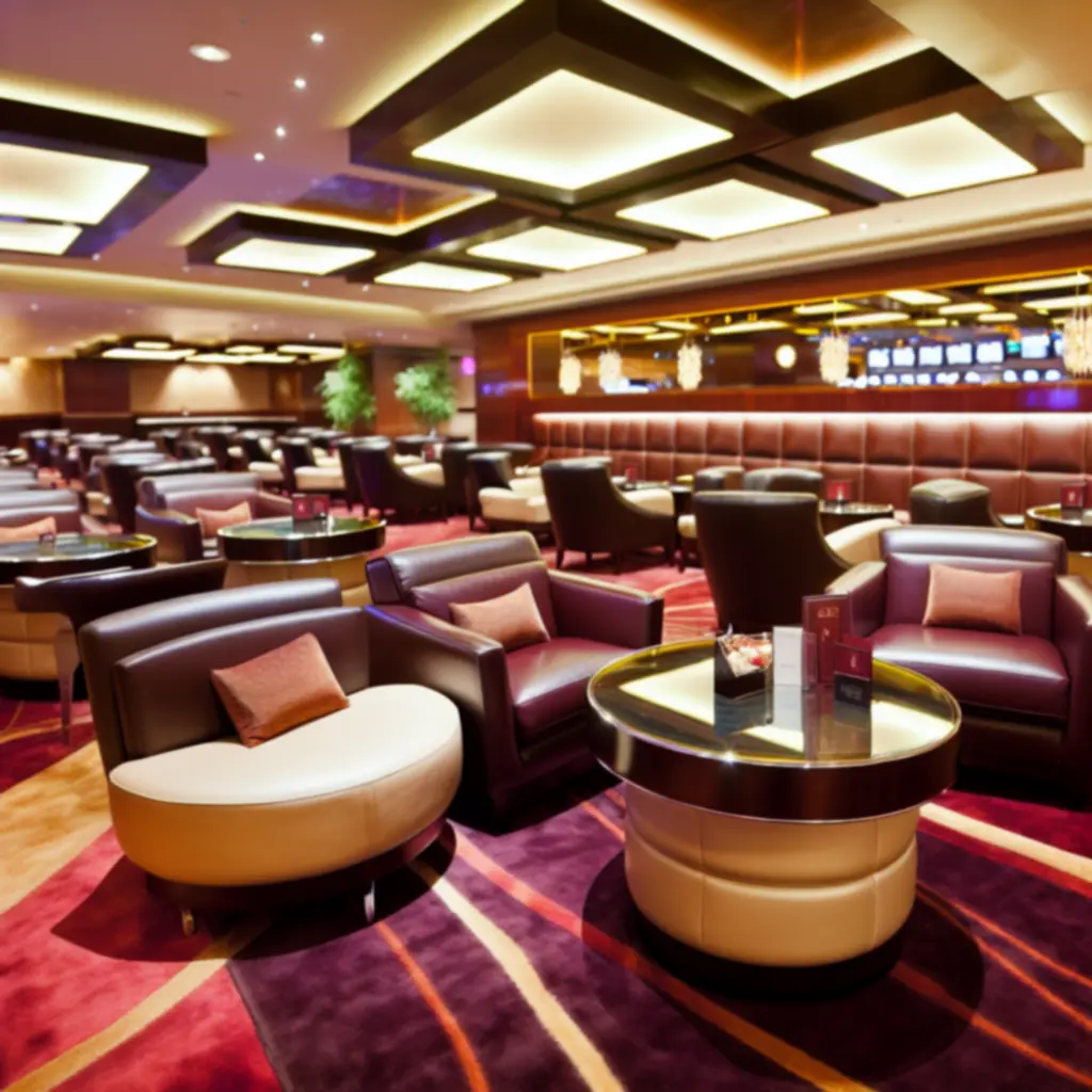 Exclusieve VIP-lounge met comfortabele zitplaatsen